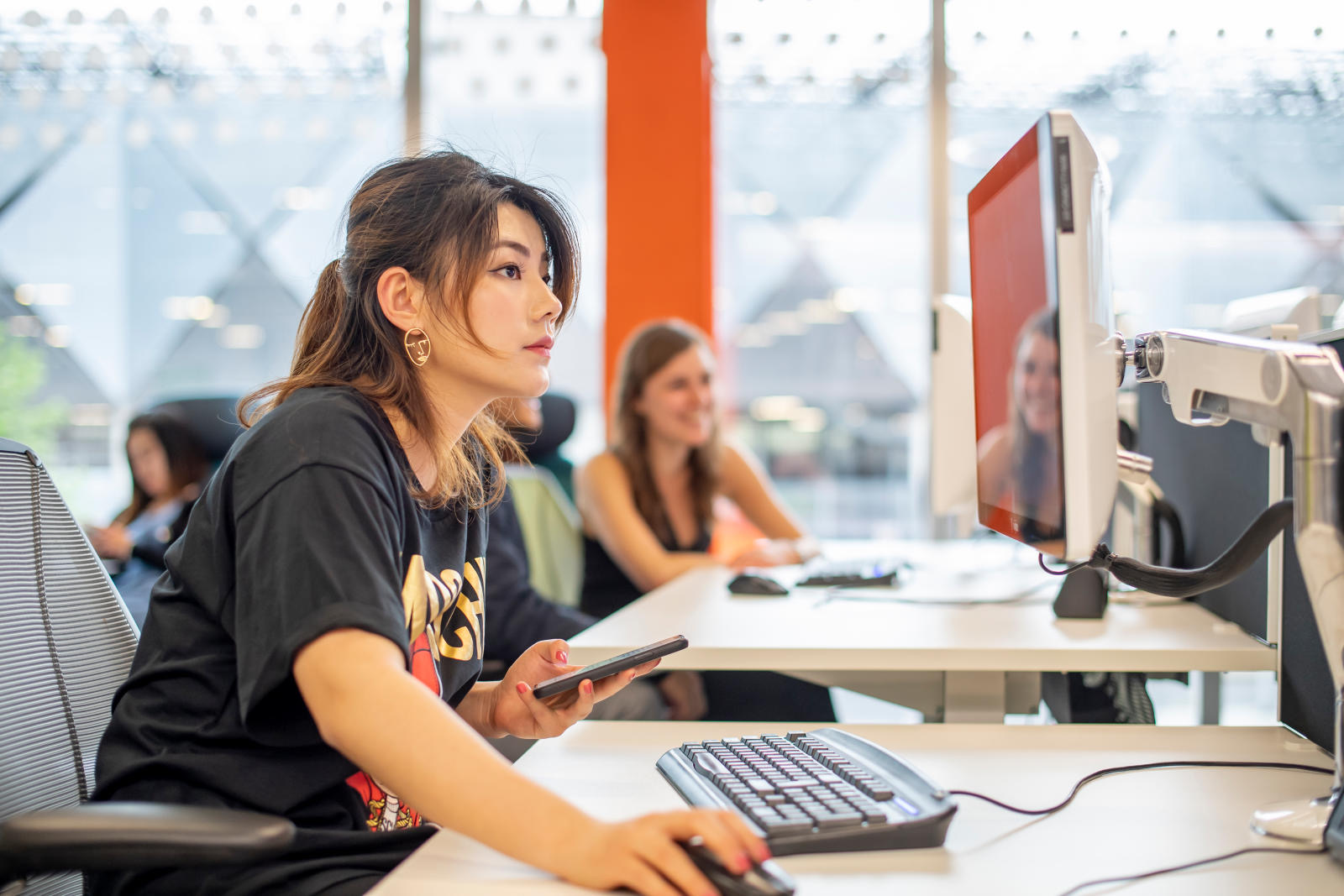 Student working at Loughborough University