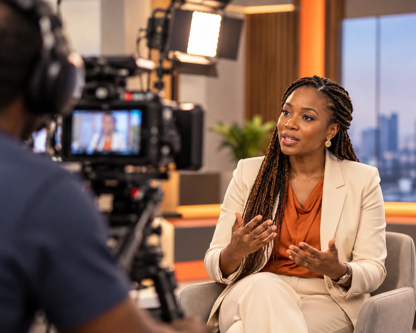 An education spokesperson in a television interview